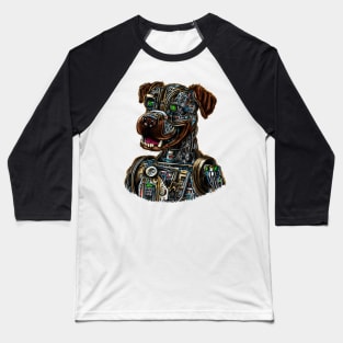 Cyborg Dog Baseball T-Shirt